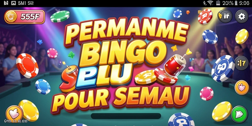 Tampilan gameplay 555F dengan suasana Bingo yang seru.
