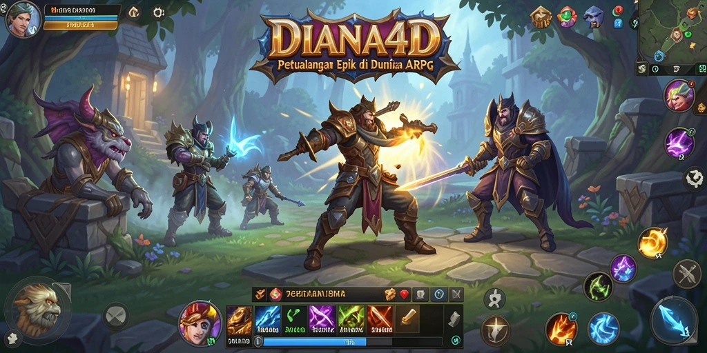 Gameplay seru DIANA4D dengan pertarungan yang mendebarkan.