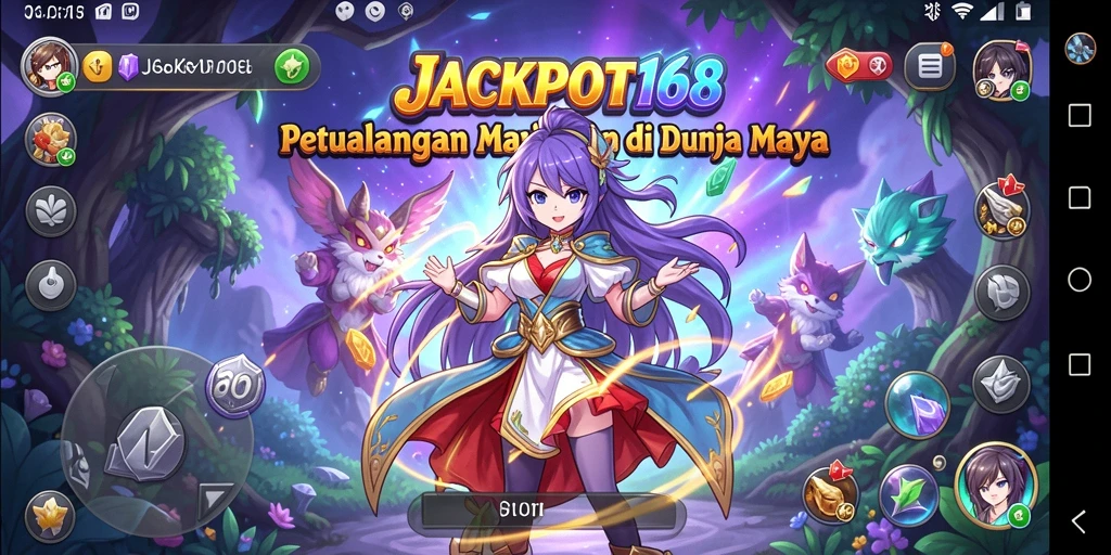 Tampilan gameplay menawan dari JACKPOT168 dengan karakter Anime yang hidup.