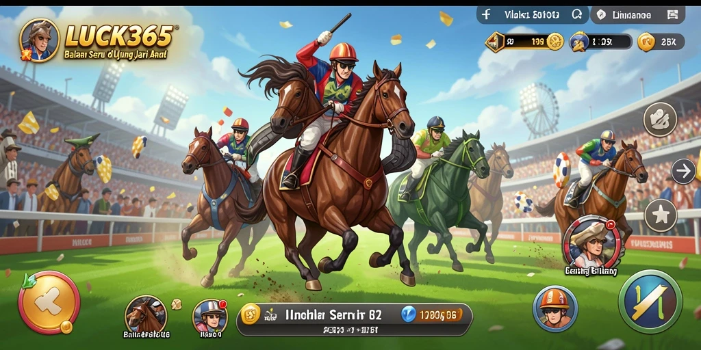 Gameplay Racing LUCK365 yang mendebarkan dan penuh aksi.