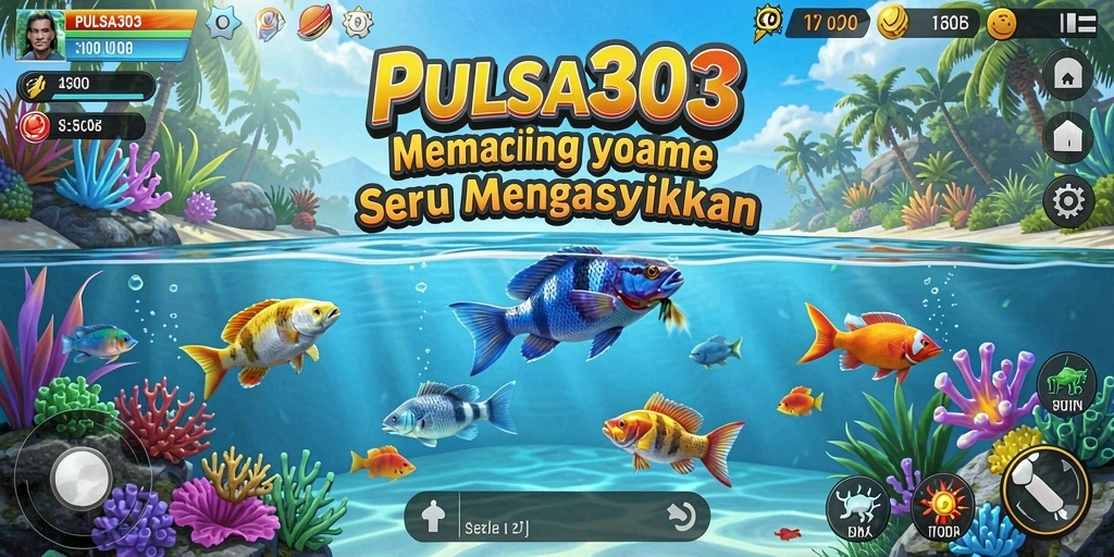 Tampilan gameplay PULSA303 yang penuh aksi dalam memancing.