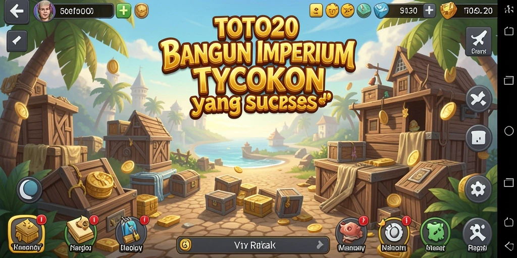 Screenshot menunjukkan gameplay menarik dari TOTO20 sebagai game Tycoon.